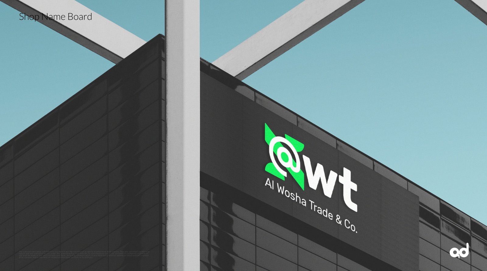 Al Wosha Shop Name Board