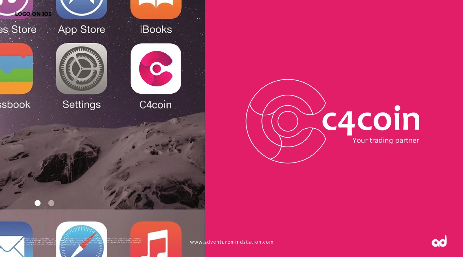 C4COIN Logo on iOS