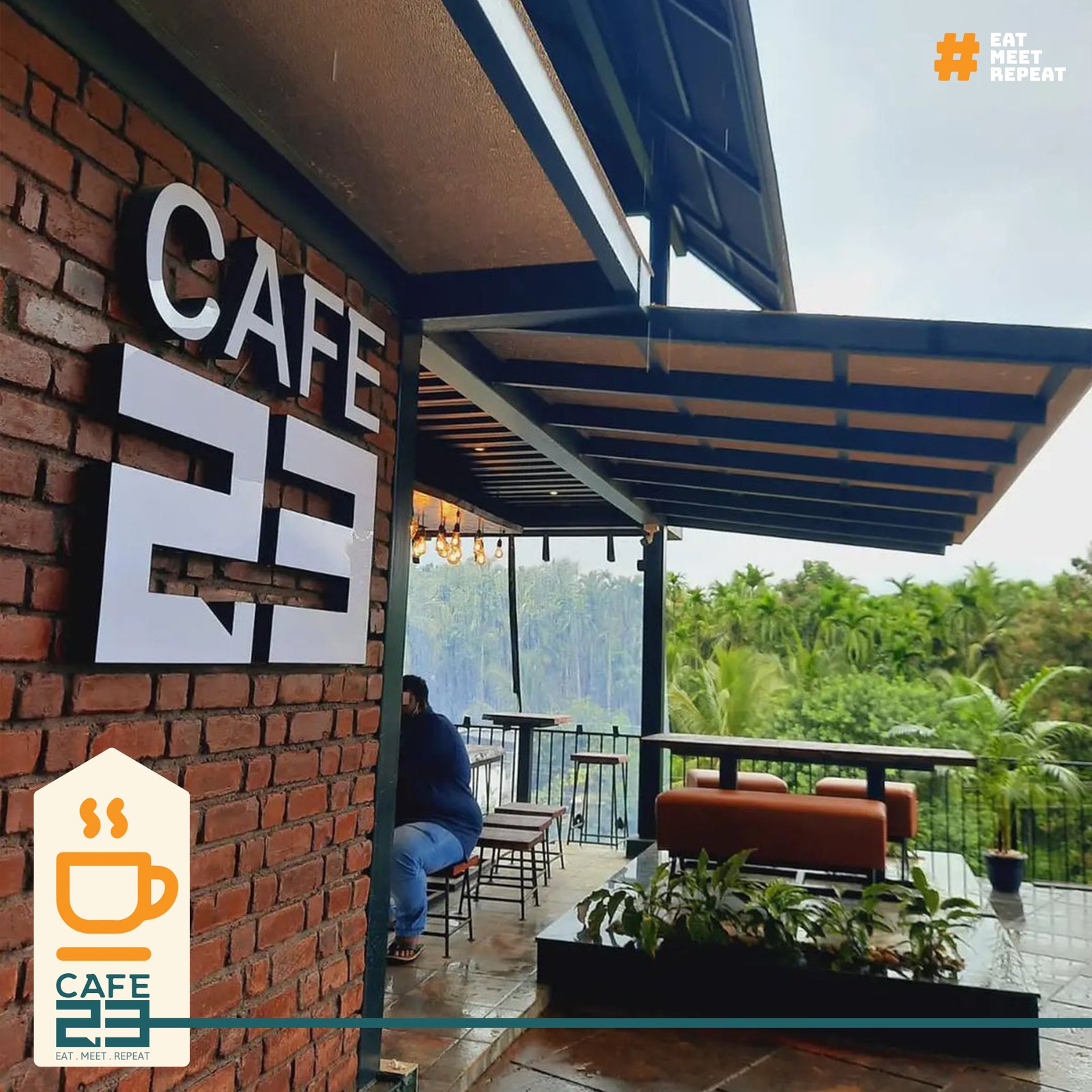 CAFE 23 Exterior View and Signage