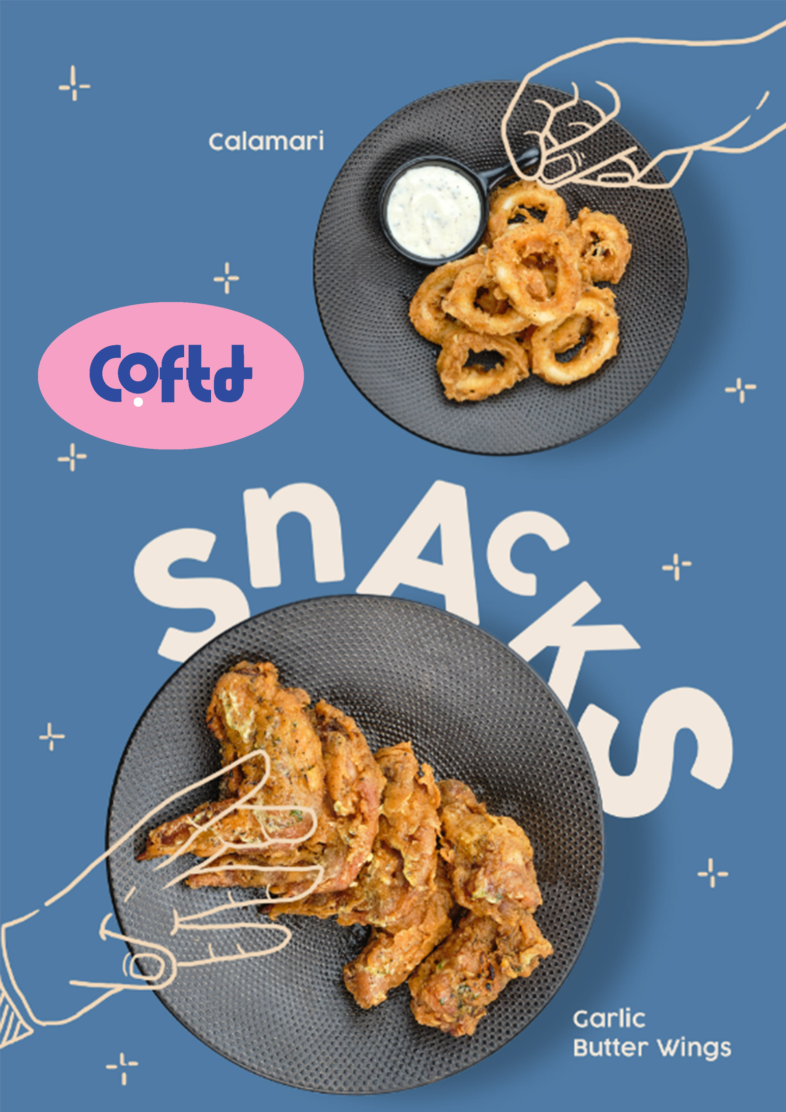 COFT Snacks Menu with Calamari