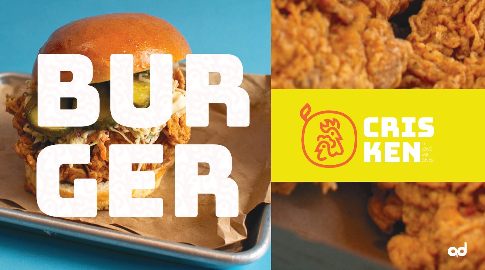 CRIS KEN Burger Mockup and BrandMark