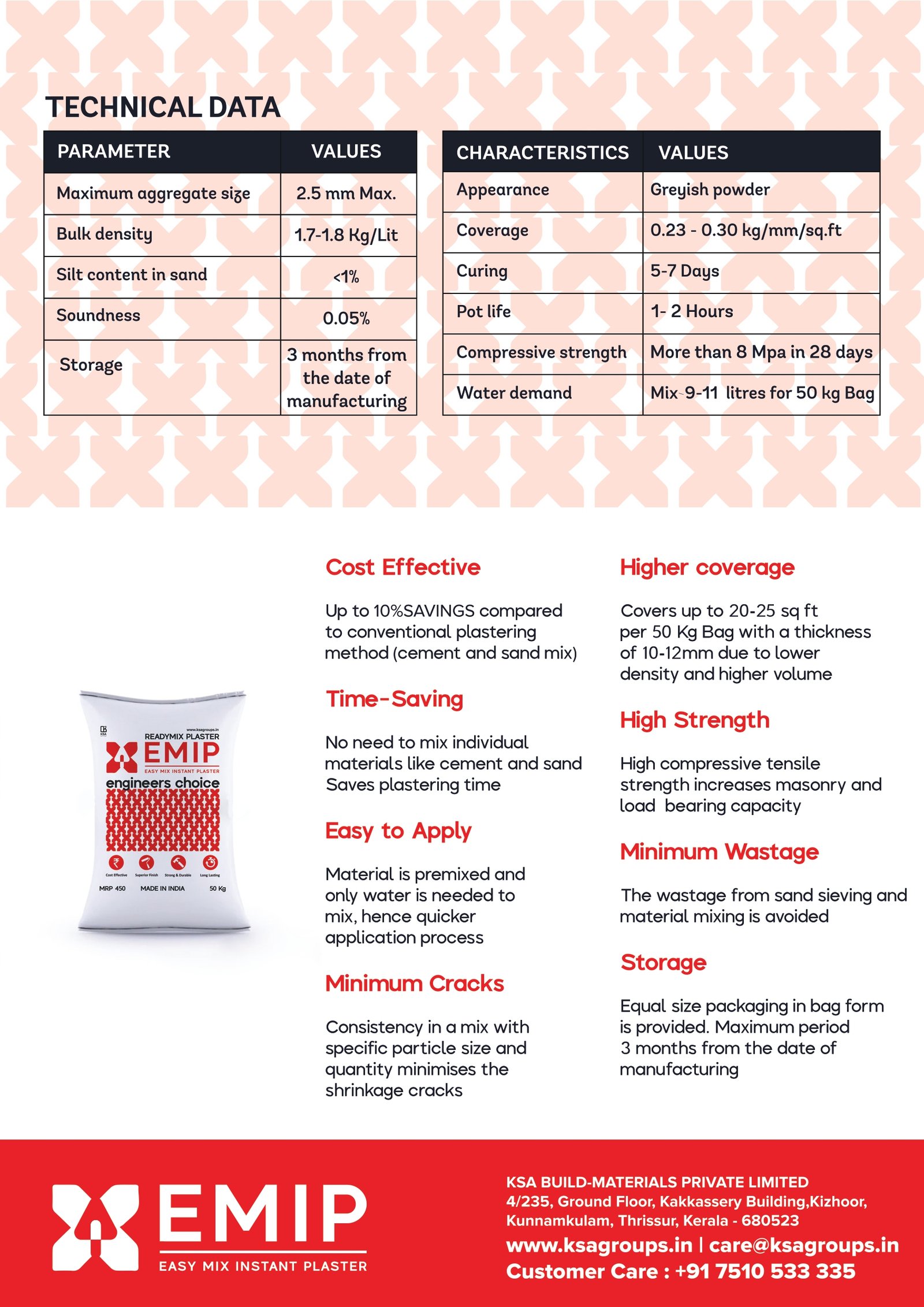 EMIP Technical Data Sheet