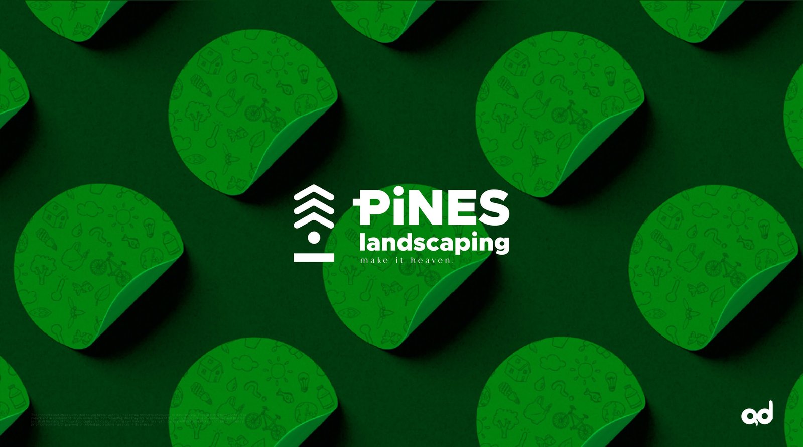 Pines Landscaping Stickers