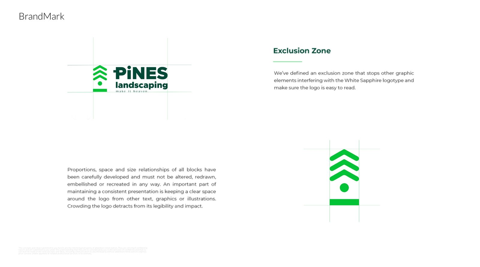 Pines Landscaping BrandMark Guidelines